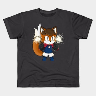 Fireworks Fox Kids T-Shirt